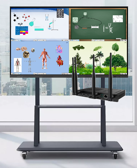 Інтерактивна панель Prestigio Solutions Multiboard Light 65" (PSMB000L655), комп. модуль (i5-1235U/16GB/500GB/W11Pro), Cam13Mp, MozaBook 3 р., моб. стенд